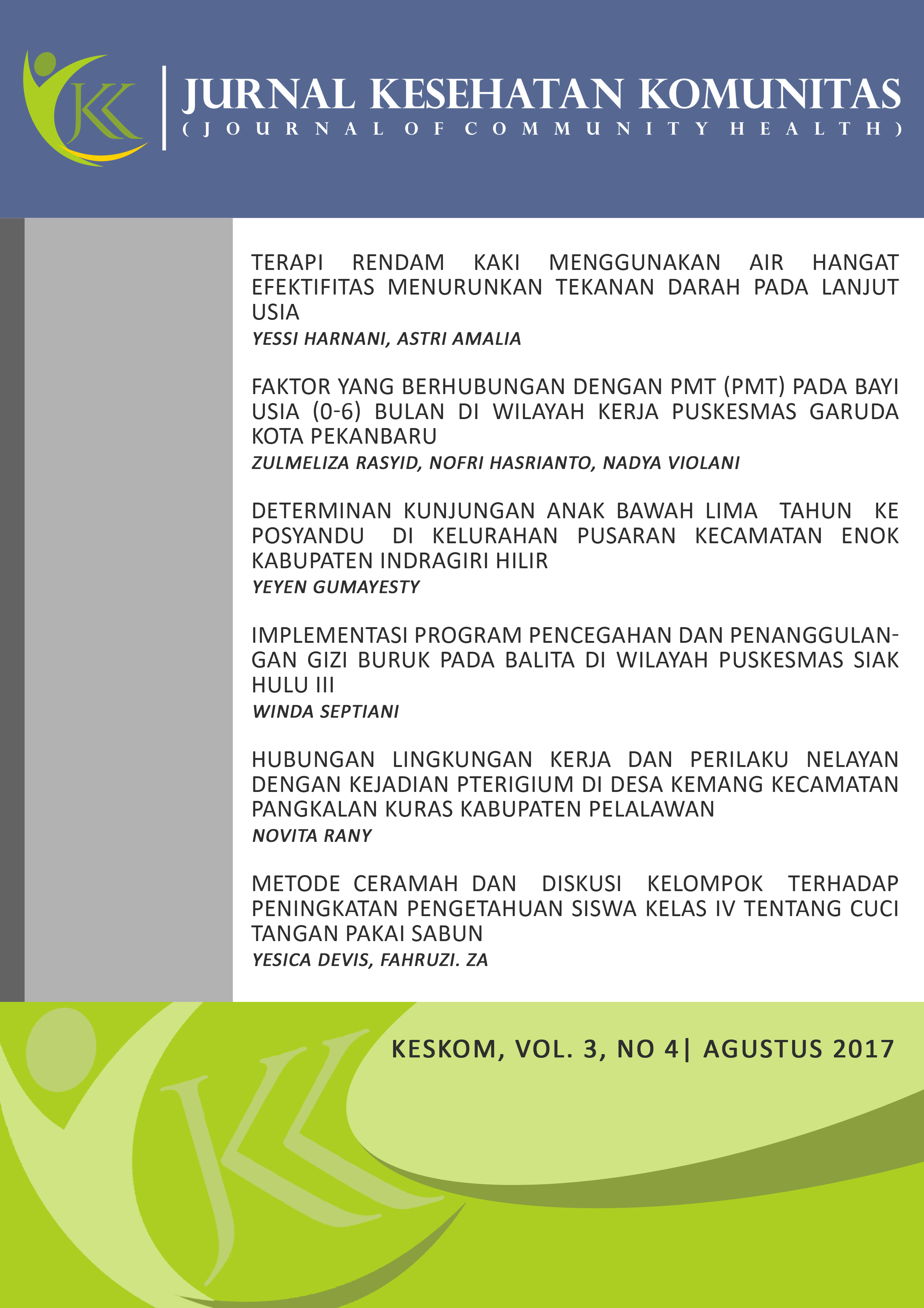 					Lihat Vol 3 No 4 (2017): Jurnal Kesehatan Komunitas
				