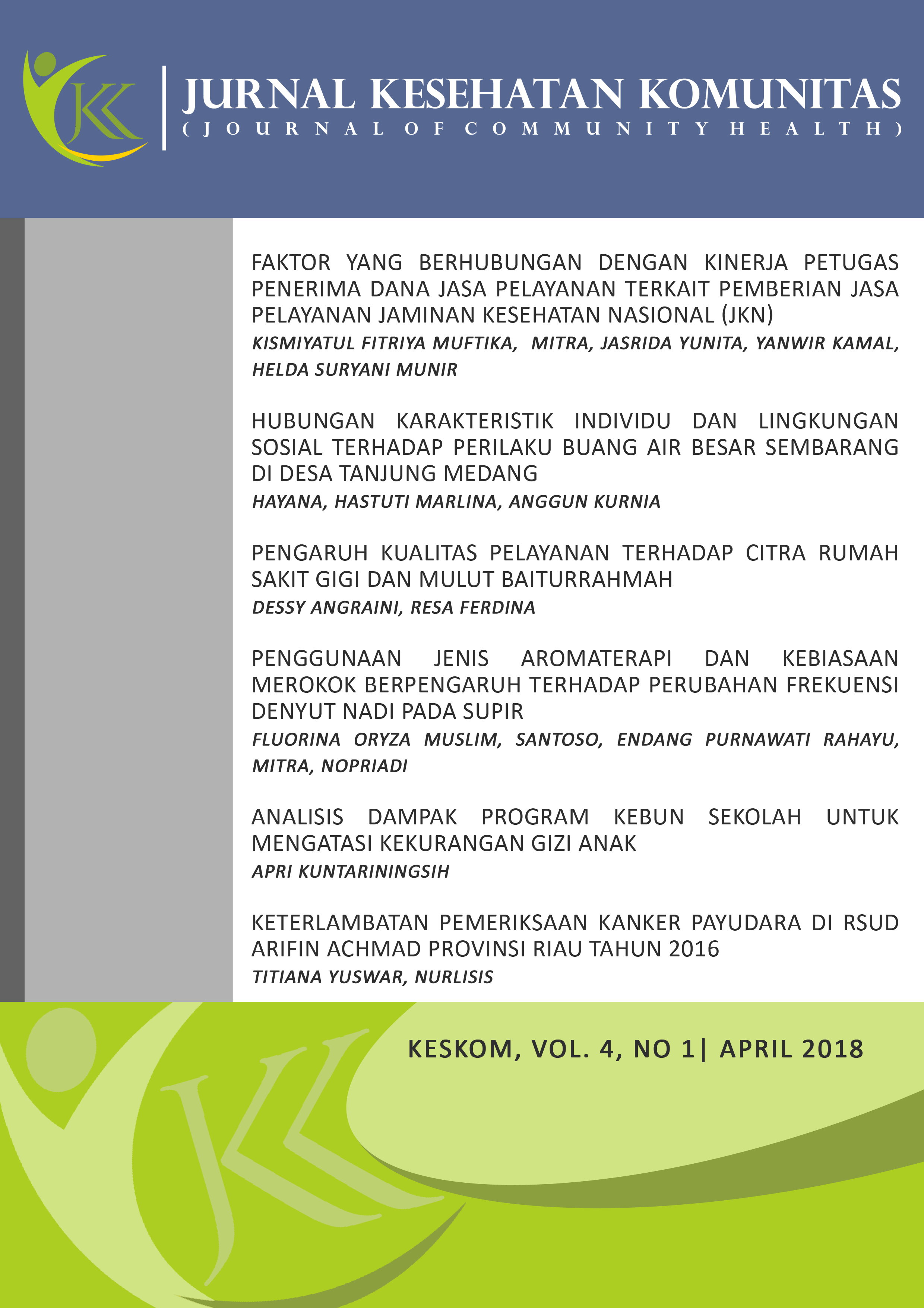 					Lihat Vol 4 No 1 (2018): Jurnal Kesehatan Komunitas
				